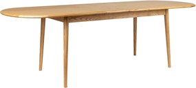 Tavolo da pranzo con piano effetto rovere allungabile con estensione 90x180 cm Twist – Zuiver