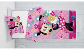 Biancheria da letto per bambini in cotone per letto singolo 140x200 cm Minnie - Jerry Fabrics