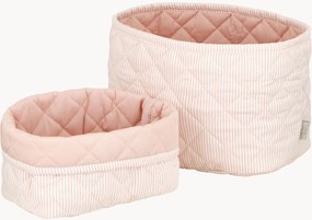 Set di 2 cestini portaoggetti in cotone per bambini Stripes
