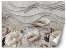 Carta Da Parati, Fiori in fiore Natura concreta 100x70 Autoadesiva Fliselina TNT