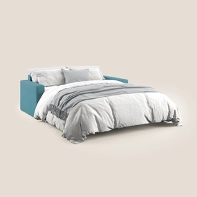 Best Divano letto matrimoniale in tessuto impermeabile T02 azzurro