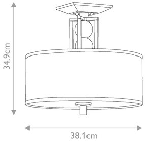 Elstead KL-CELESTIAL-SF - Lampadario a parete CELESTIAL 3xE27/100W/230V