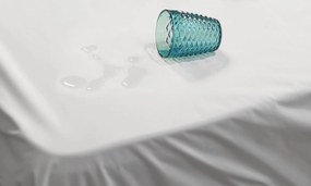 Coprimaterasso Impermeabile Singolo in Microfibra e TPU Bianco...
