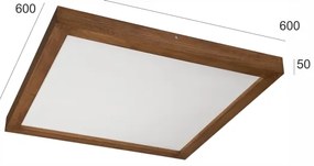 Brilagi - Lampada da bagno LED WOODY FRAME LED/40W/230V 60x60 IP44 rovere ciliegio