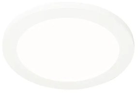 Plafoniera bianca 22,5 cm incl. LED dimmerabile a 3 livelli IP44 - Steve