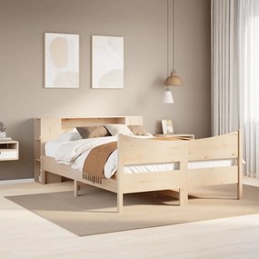 Giroletto Senza Materasso 160x200 Cm İn Legno Massello Di Pino /