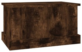 Contenitore rovere fumo 50x30x28 cm legno multistrato