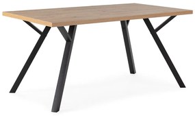 Tavolo da pranzo con piano in rovere massiccio 90x160 cm Marion – Marckeric