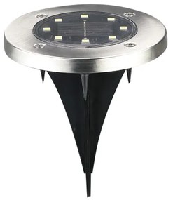 LED Lampada segnapasso solare SOLLY LED/1,2V 6500K diametro 11,5 cm 300 mAh IP44 chr