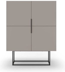 Armadietto grigio/beige 100x130 cm Titan – Marckeric