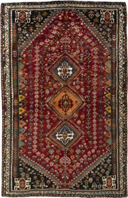 Shiraz Tappeto persiano 160 x 250 Rosso (Iran) Annodato A Mano