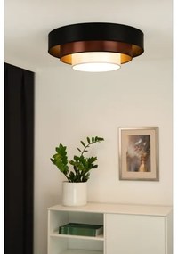 Duolla - Plafoniera LED LUNETA LED/26W/230V diametro 60 cm 4000K nero/rame