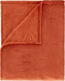Coperta arancione in micropile 130x170 cm Raschel Velvet – Catherine Lansfield