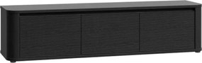 Mobile TV Da Terra 3 Ante 170x40x40 Design Moderno Lehman Rovere Nero