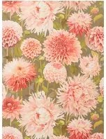 Harlequin Carta da parati Dahlia - Coral/ Fig Leaf/ Gilver