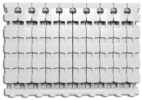 Radiatore alluminio 80 cm Nova Florida Desideryo B3 bianco