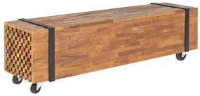 Mobile porta tv 110x30x32,5 cm in legno massello di teak