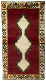 Gabbeh Tappeto persiano 110x200 Rosso (Iran) Annodato A Mano