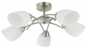 Lampadario a plafone DONNA 5xE27/60W/230V nichel