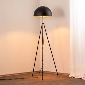 Opviq Lampada da terra Can-NT-113-1, nero metallo treppiede, altezza 170 cm