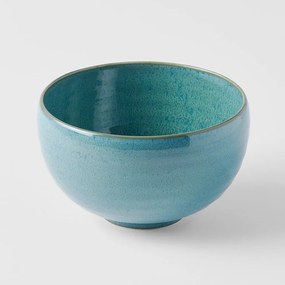 Ciotola in ceramica blu turchese, ø 13 cm Peacock - MIJ