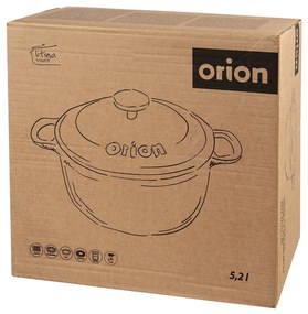 Pentola in ghisa con coperchio incluso adatta all'induzione 5,2 l LITINA SMALT - Orion