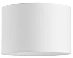 Paralume Cilindro Set Tessuto Bianco D30
