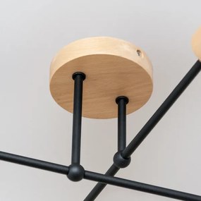 Plafoniera da soffitto CAMBRIDGE 4xE27/15W/230V pino