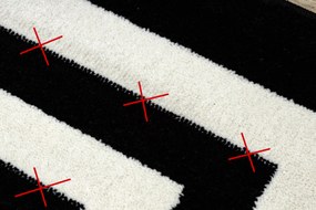 Tappeto HAMPTON Inquadrata nero - PRODOTTO DI SECONDO GRADO