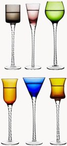 Set di 6 bicchierini da liquore in vetro soffiato London