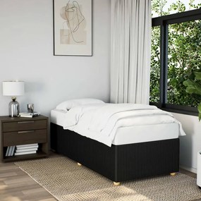 Giroletto Senza Materasso Nero 90x200 Cm İn Tessuto /