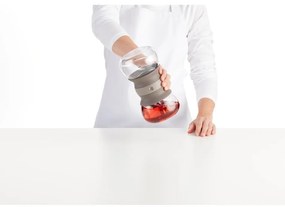 Teiera marrone chiaro in vetro con filtro 500 ml – Lékué