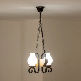 Brilagi - Lampadario a sospensione con catena QUEEN 2xE14/40W/230V faggio/noce