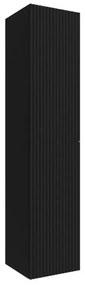 Colonna bagno sospesa 160cm in nero opaco a 2 ante Nara