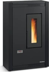 Stufa a pellet ventilata Luisella 5,1 kW Nero - Extraflame