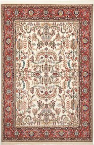 Isfahan Tappeto 140 x 210 Rosso (Iran) Annodato A Mano