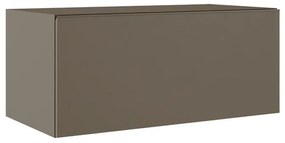 Mobile da bagno sospeso sotto lavabo L 80 x H 35 x P 45 cm marrone laccato opaco, 1 cassetto VISOBATH element