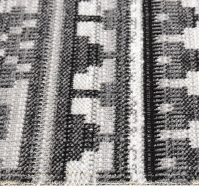 Tappeto da Esterni a Tessitura Piatta 115x170 cm Grigio Scuro