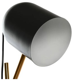 Lampada da tavolo DKD Home Decor Nero Grigio Dorato Metallo 220 V 60 W 45 x 45 x 70 cm