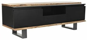 Mobile TV DKD Home Decor Nero 145 x 45 x 50 cm Marrone Legno di mango