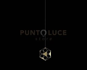 Lucciola pro pendente senza rosone led 4,8w, 408lm 3000k, ottone, ...