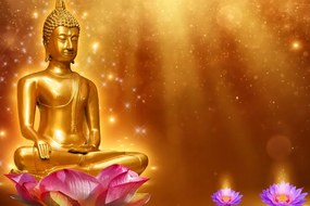 Quadro su tela – Buddha dorato