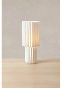 Lampada da tavolo bianca con paralume in tessuto (altezza totale 45 cm) Catis – Markslöjd