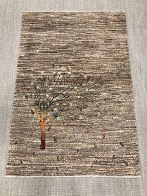 Loribaft Tappeto 100x140 Marrone (Iran) Annodato A Mano