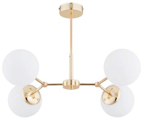 Lampadario on a pole FOTON  4xE14/40W/230V oro/bianco