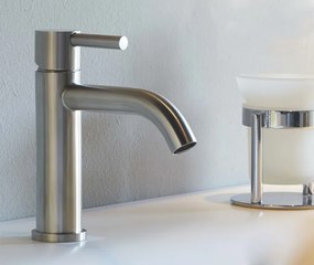 Paffoni Steel coppia Miscelatori Monocomando Lavabo E Bidet in acciaio inox