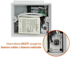 Applique LED Cubo 12W Bidirezionale IP65 CCT OSRAM Chip LED