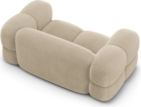 Divano beige con rivestimento in velluto 180 cm Loretto – Cosmopolitan Design