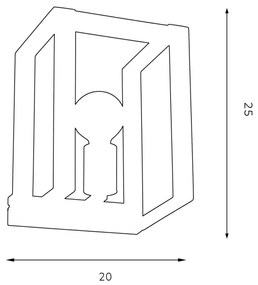 Applique KARTEL 1xE27/60W/230V