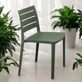 CABOT - set 6 sedie in polipropilene impilabile